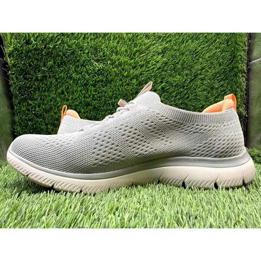 Skechers Summits 150116W-GYMT Athletic Sneaker Womens 8 Gray Knit Sports Jogging